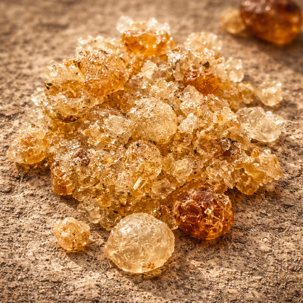 Gomme arabique torréfiée – Résine végétale naturelle & usages traditionnels | Real and Roots