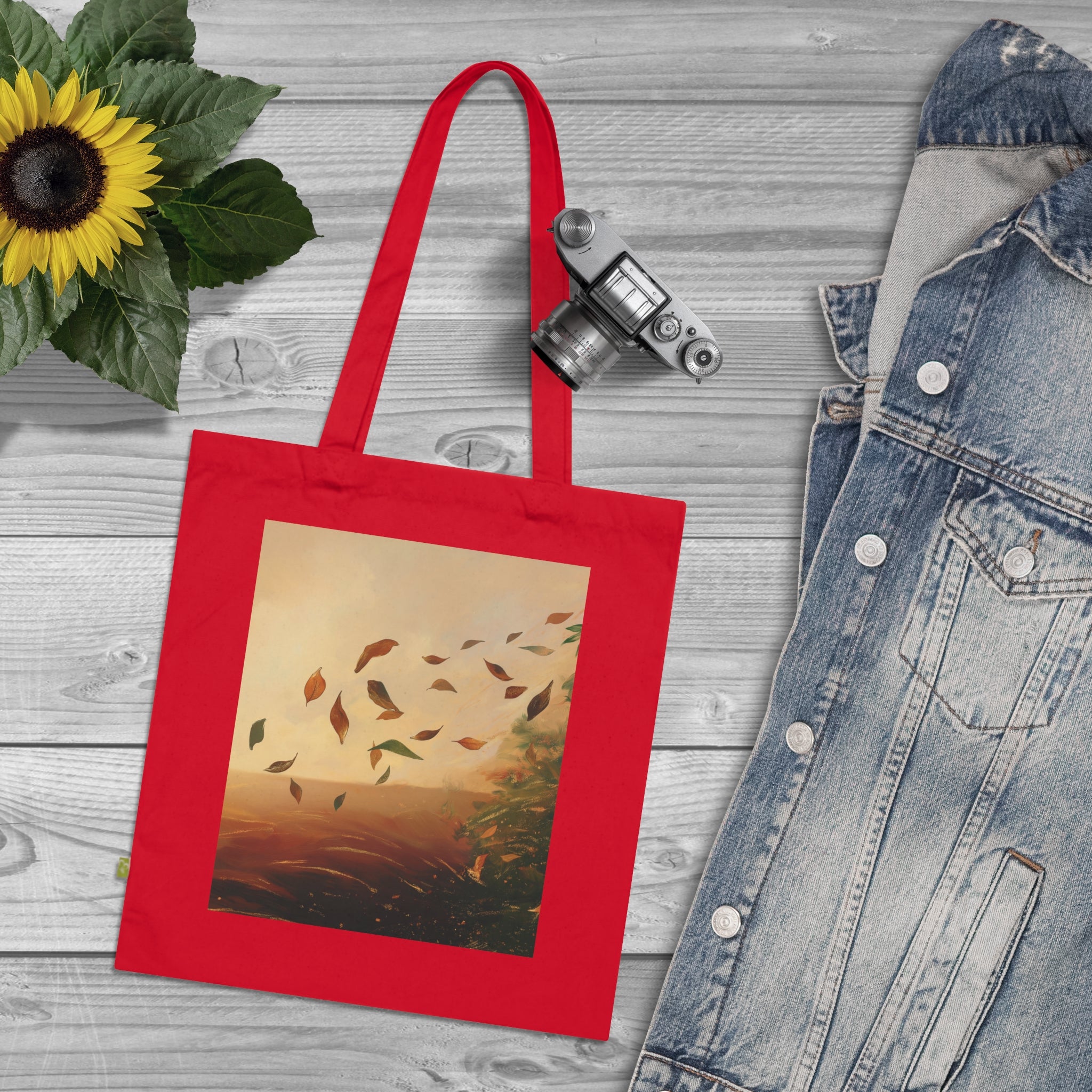 Dans chaque feuille (Tote bag en coton biologique écologique).