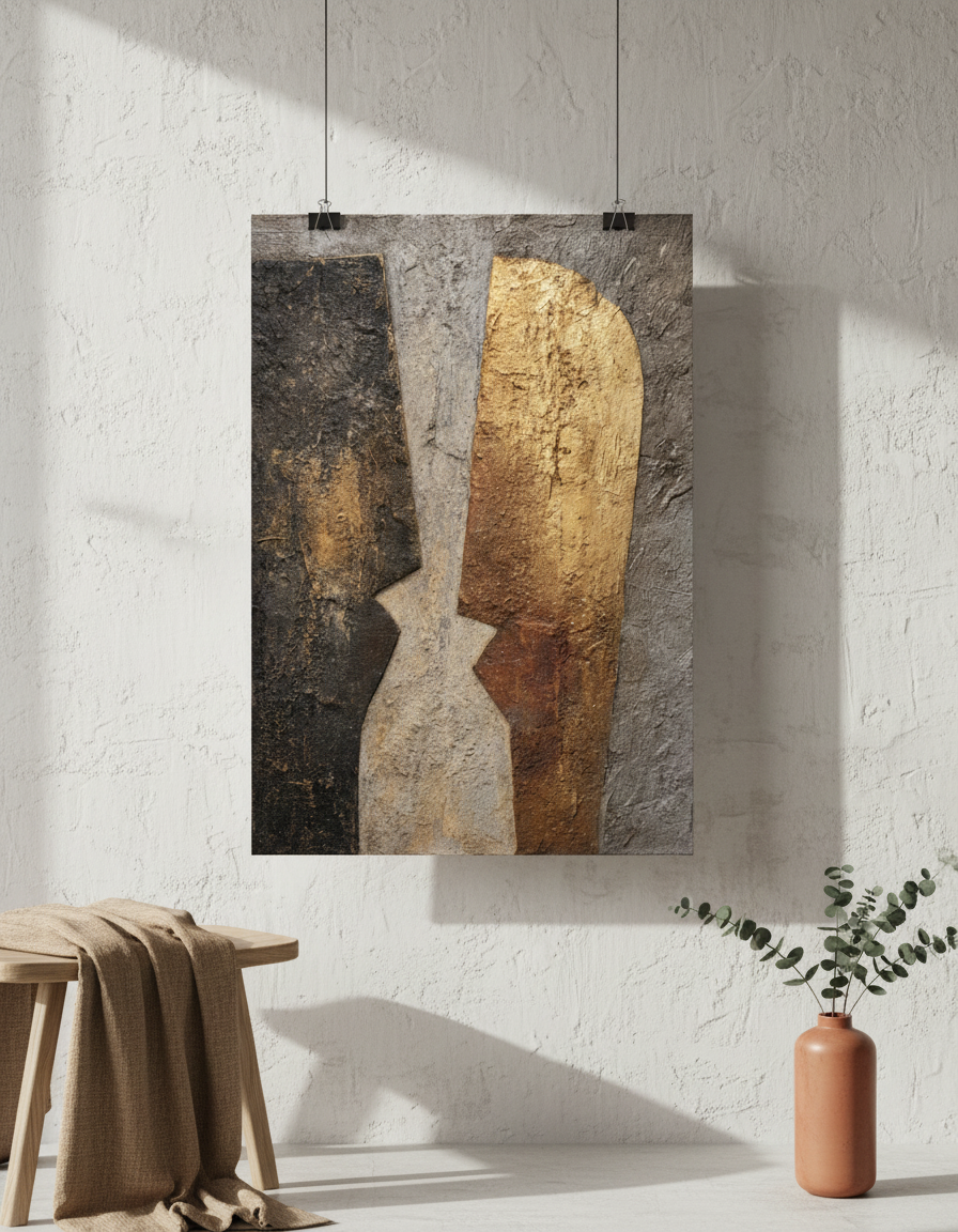 Visages :affiche pour décoration murale