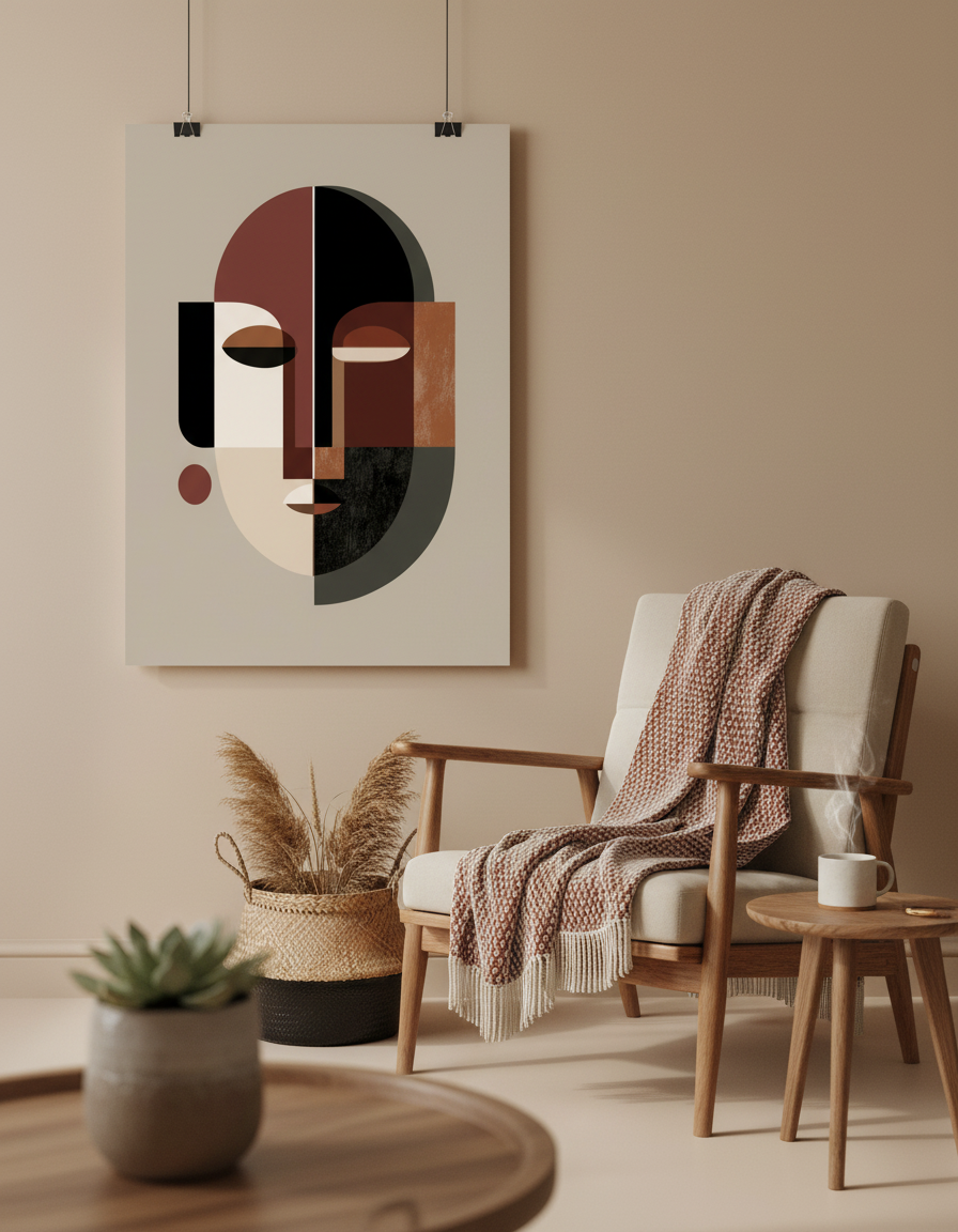 Masque de Convergence :Affiche Abstraite