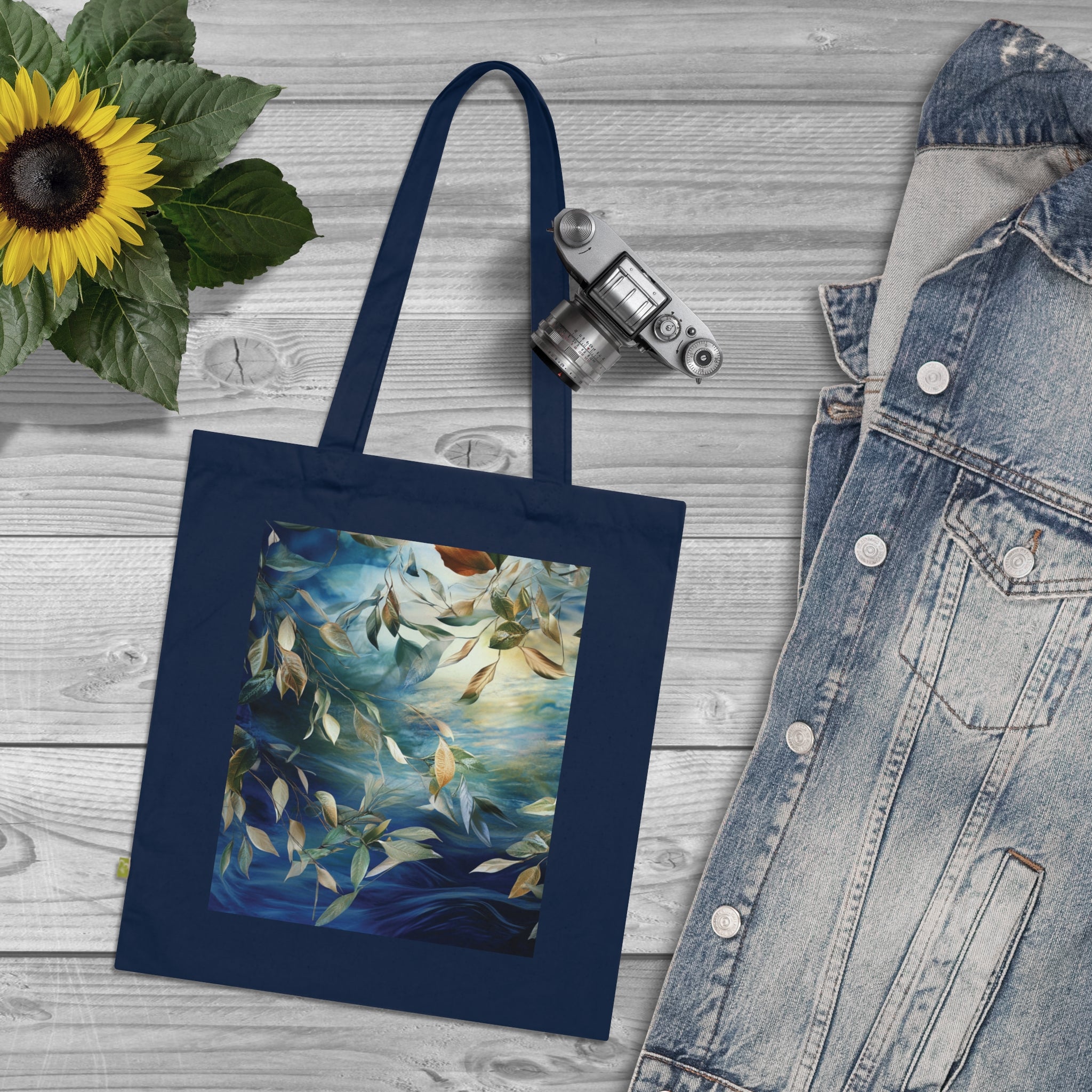 Dans chaque feuille (Tote bag en coton biologique écologique).