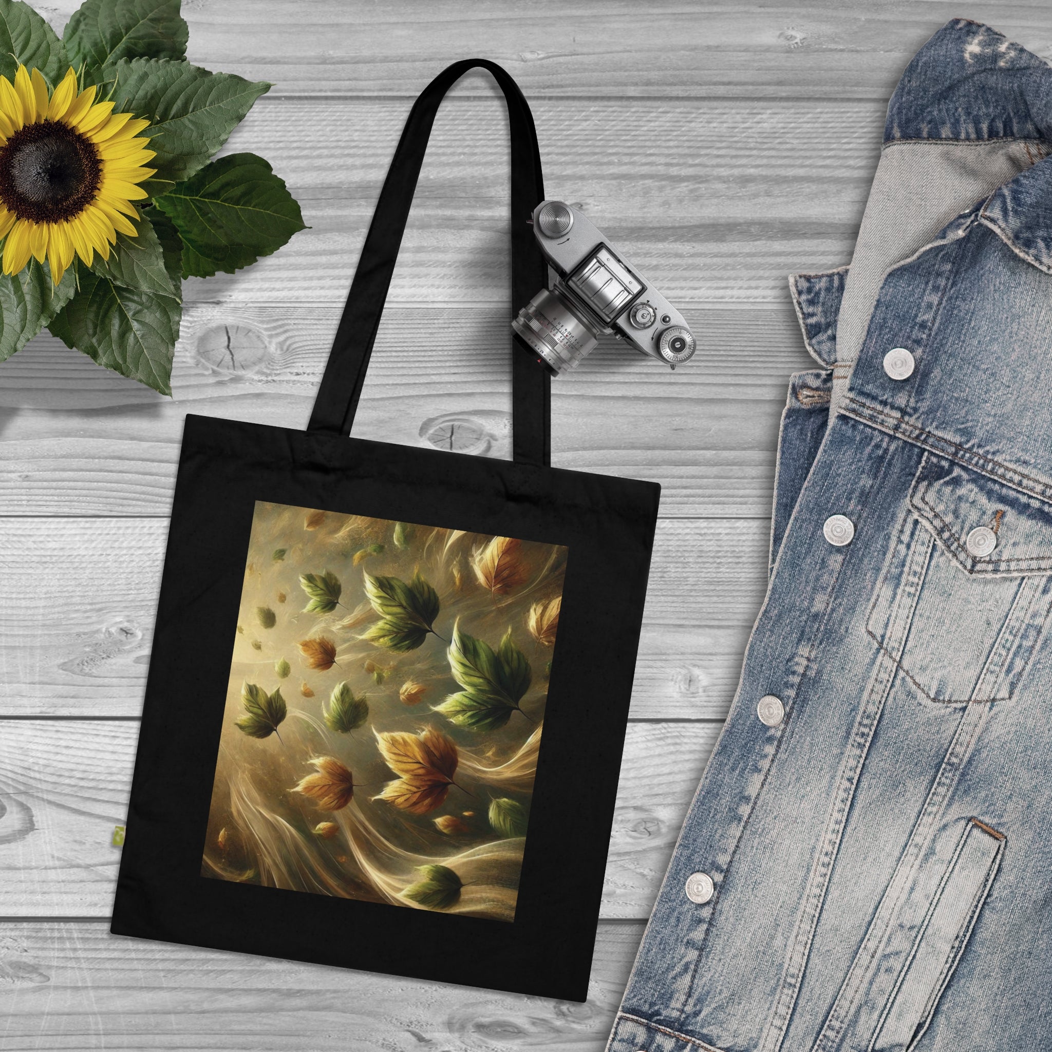 Dans chaque feuille (Tote bag en coton biologique écologique).