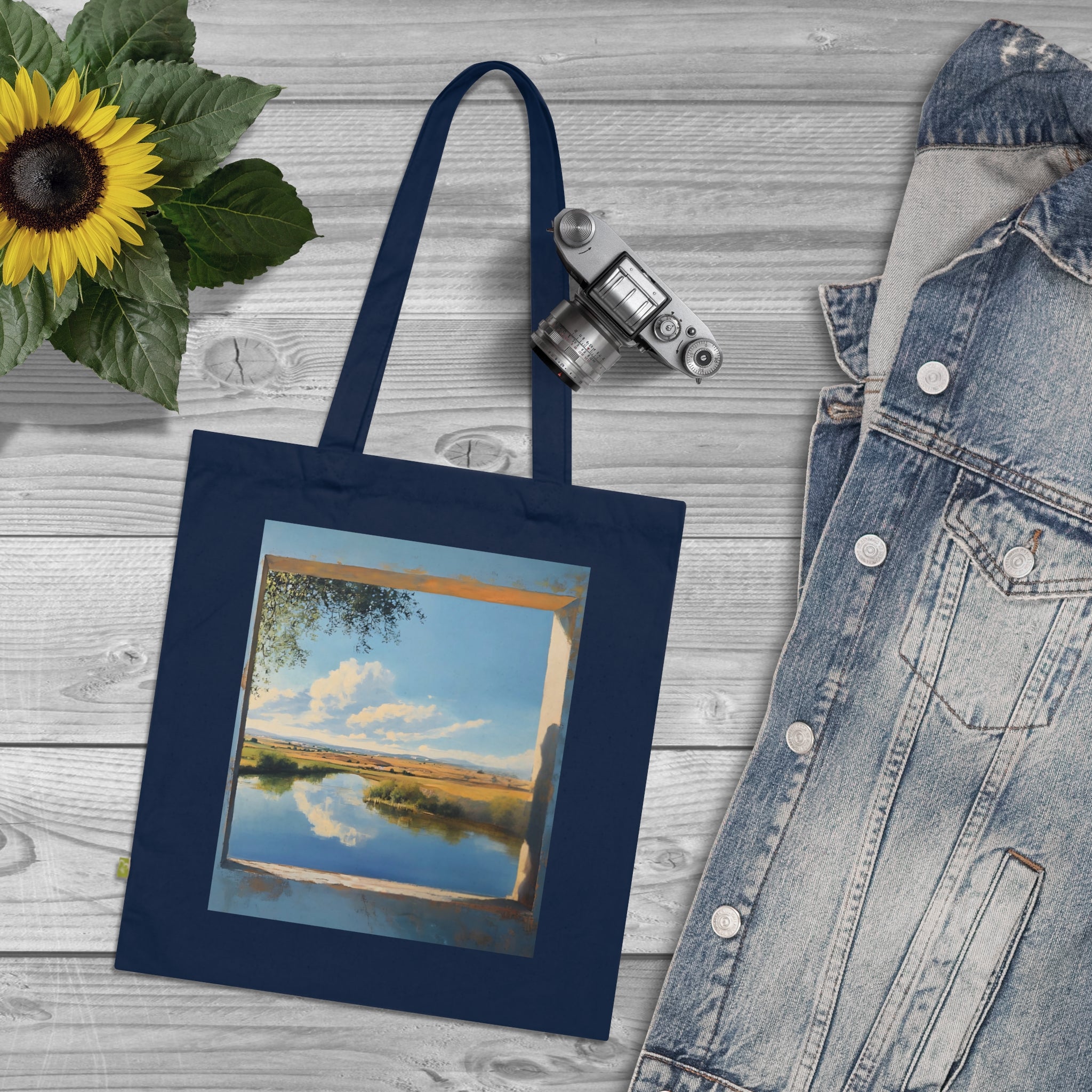 Laisse le temps t'ancrer (Tote bag en Cotton biologigique)