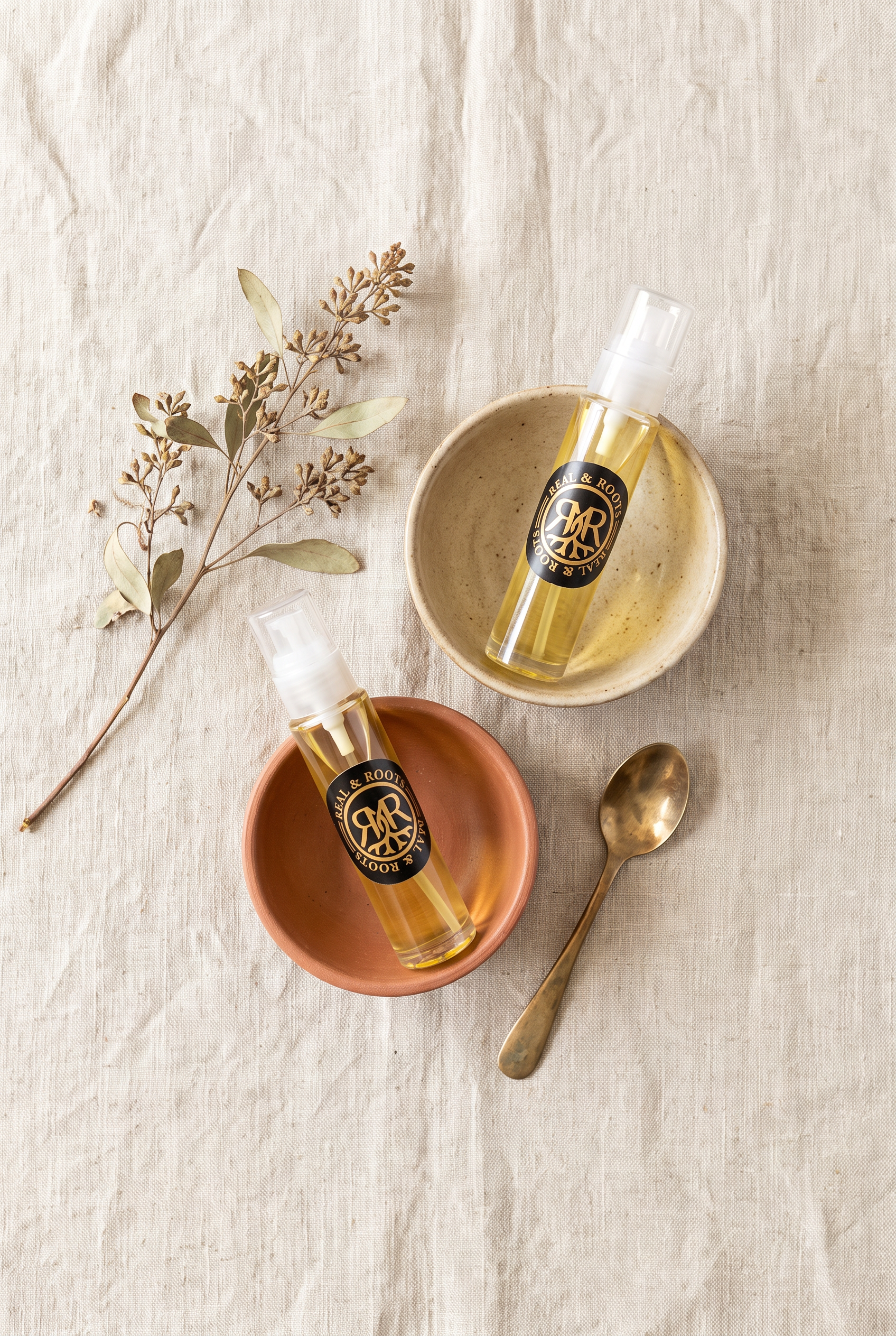 Duo Éveil, fleur d'oranger et jasmin, huile d'argan parfumée Real and Roots
