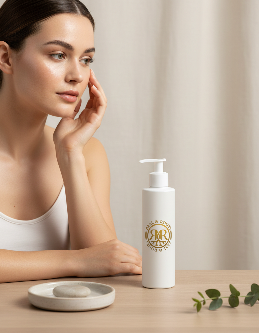 Lait nettoyant visage onctueux aux huiles précieuses – karité, argan et fleurs