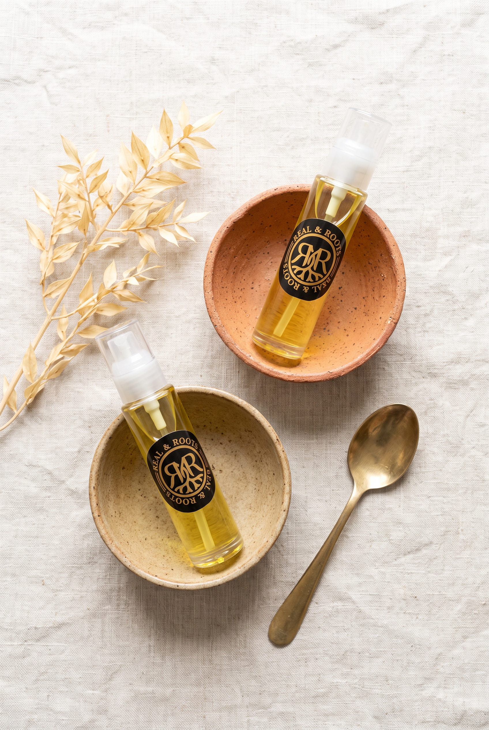 Duo Floriental, gardénia et vanille, huile d'argan parfumée Real and Roots